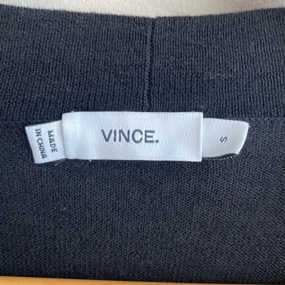 Vince Lightweight Merino Wool Blend Waterfall Cardigan S - Picture 2 of 6